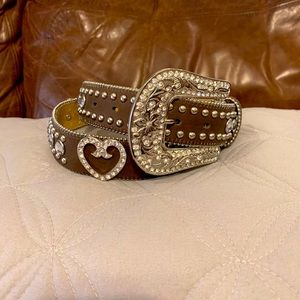 Blazin Roxx Rhinestone Western Belt
